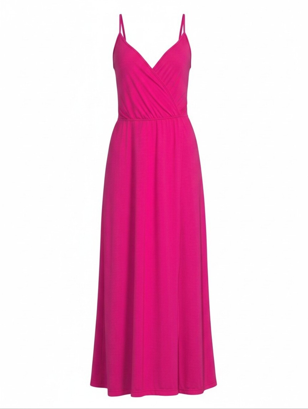 NWT Nine.Eight Pink Spaghetti-Strap Faux-Wrap Maxi Dress Size S Casual Vacation